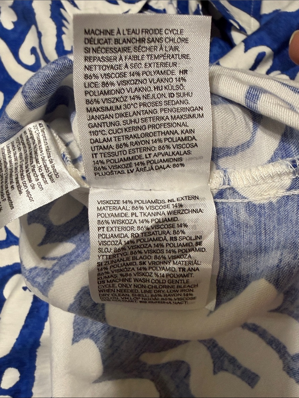 H&M Blue and White Floral Two-Piece Set - Picture 10 of 10